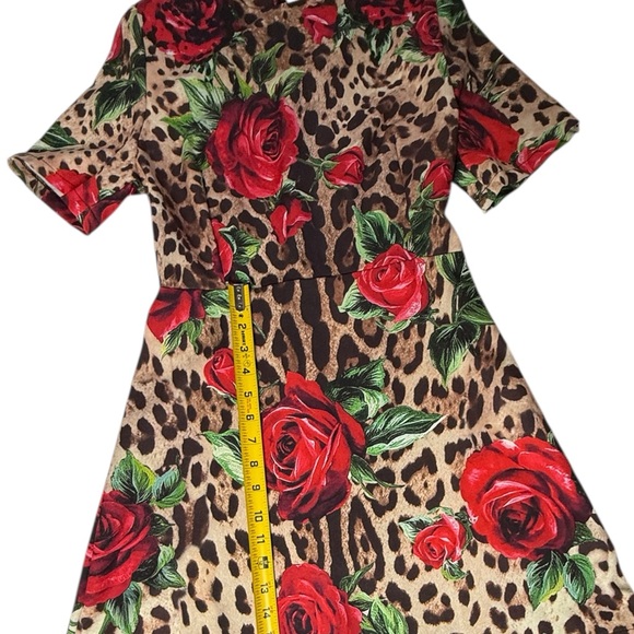 Chic Floral Leopard Mini Dress – Size S - Picture 10 of 10